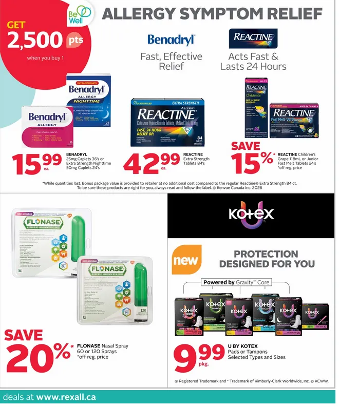 Rexall Sales from April 24 to April 30 2026 - flyer page 8