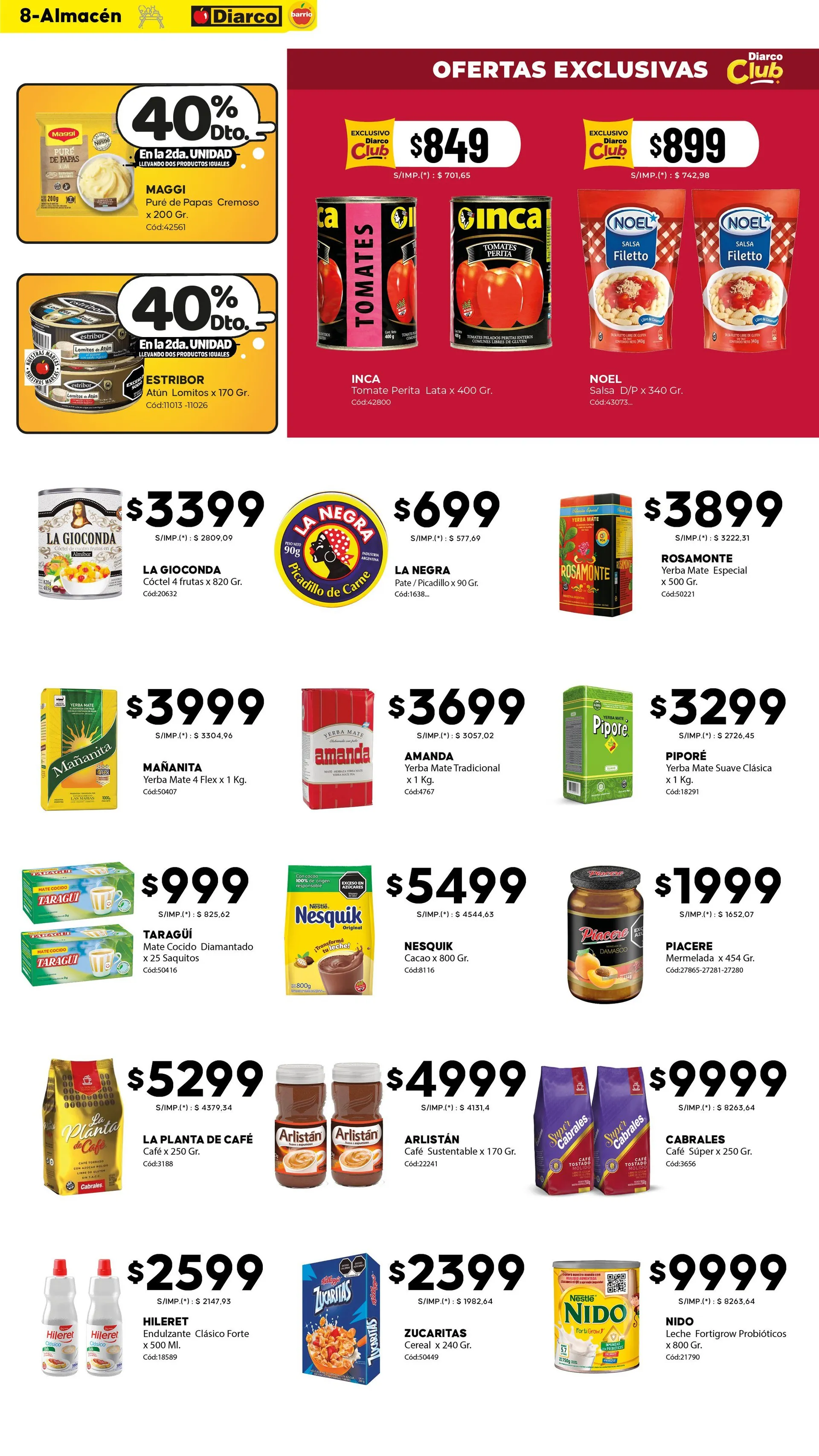 Ofertas de Ofertas Diarco 6 de octubre al 10 de octubre 2025 - Página 8 del catálogo