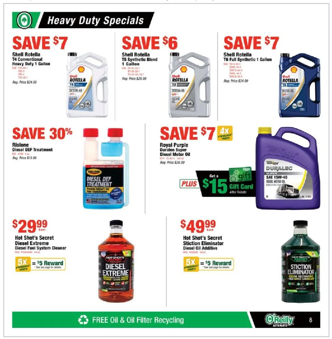 Weekly ad O'Reilly Auto Parts Deals from February 26 to March 25 2025 - Page 8