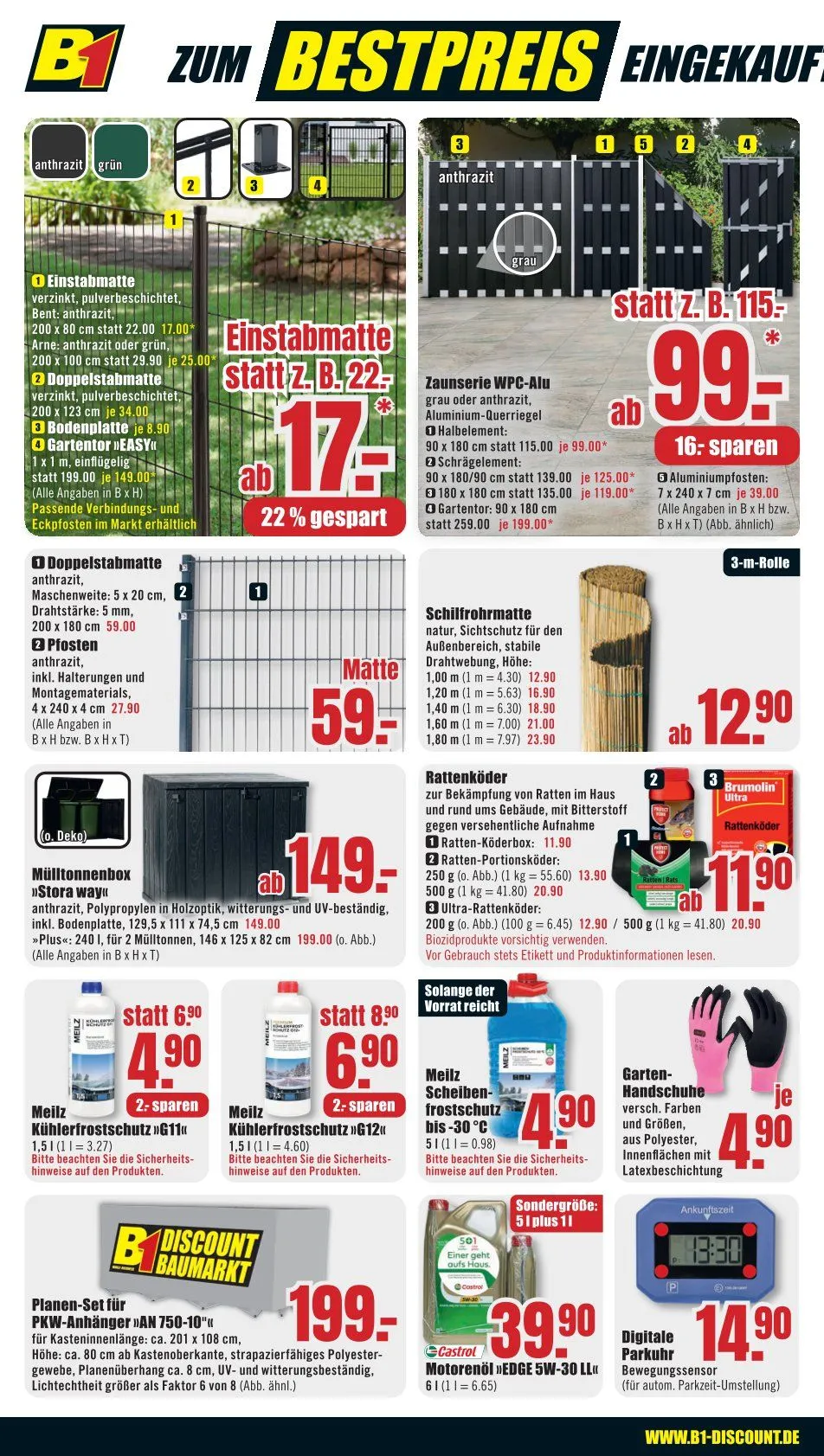 Prospekt B1 Discount Baumarkt von 3. März bis 6. März 2026 - Prospekt seite 8