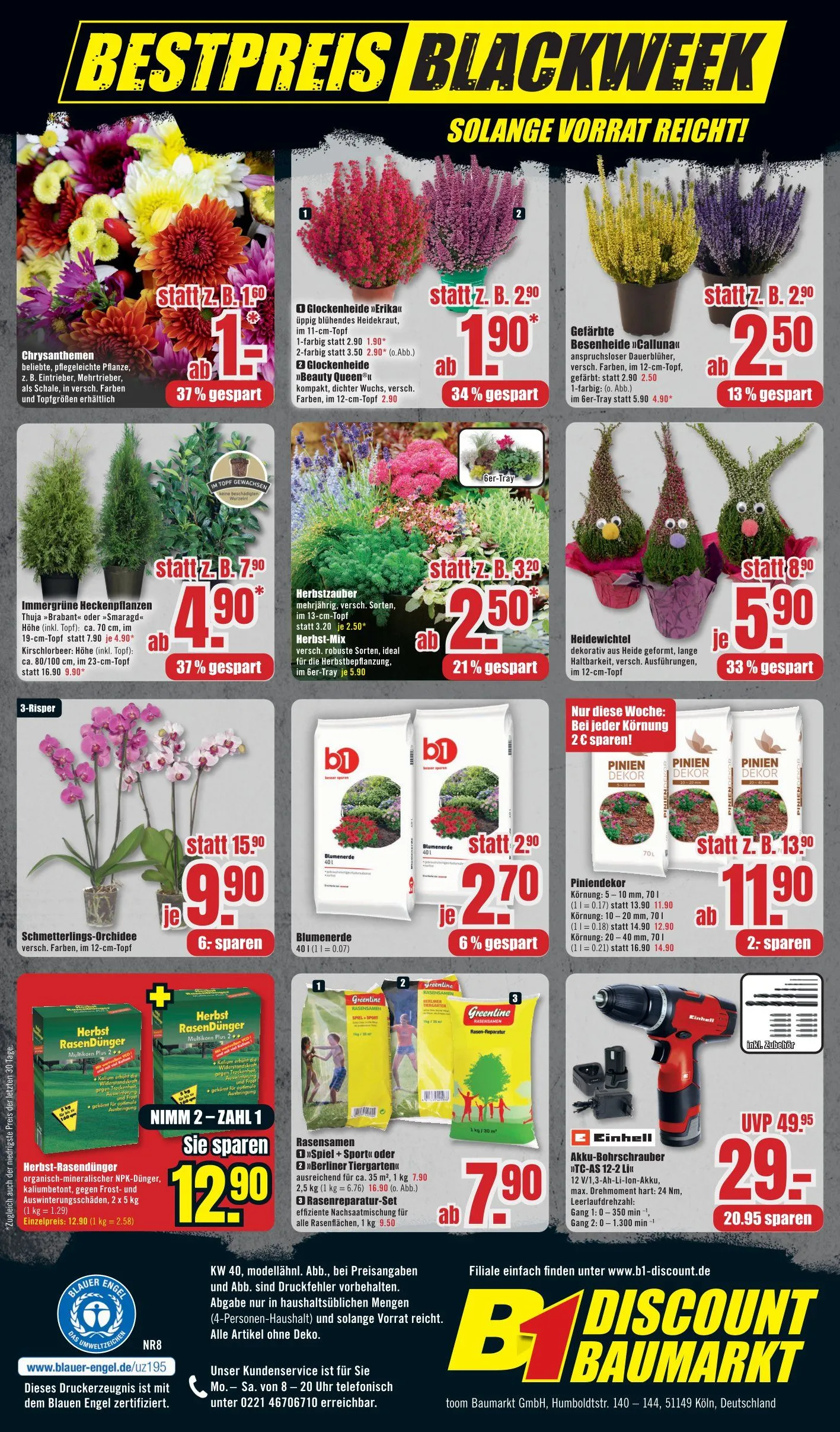  Prospekt B1 Discount Baumarkt  von 27. September bis 2. Oktober 2025 - Prospekt seite 8