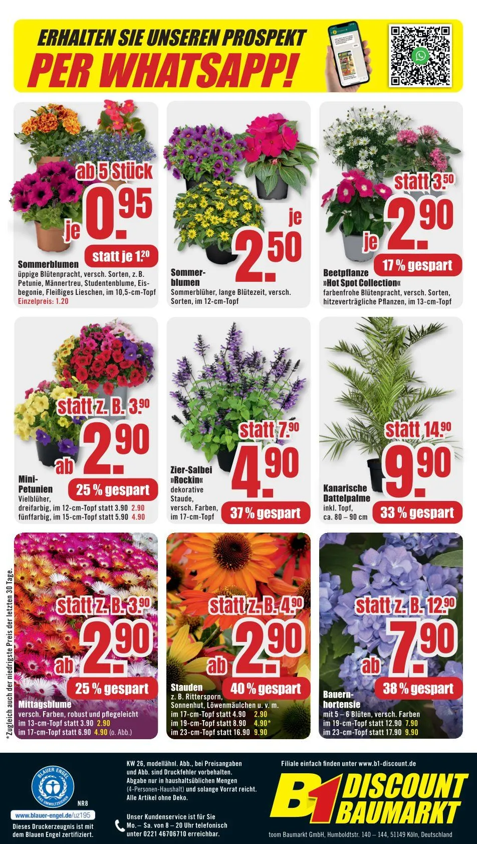B1 Discount Baumarkt Angebote von 20. Juni bis 26. Juni 2026 - Prospekt seite 8