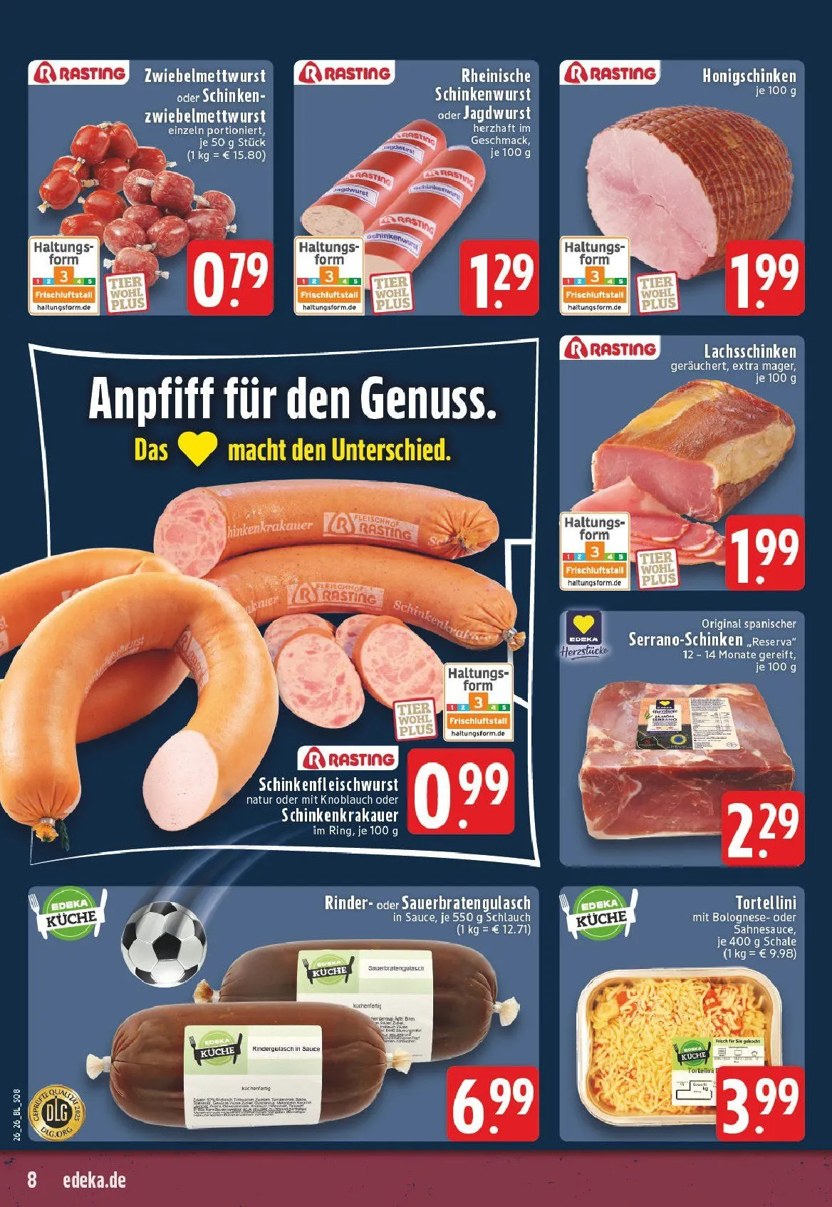 Edeka Angebote von 22. Juni bis 27. Juni 2026 - Prospekt seite 8