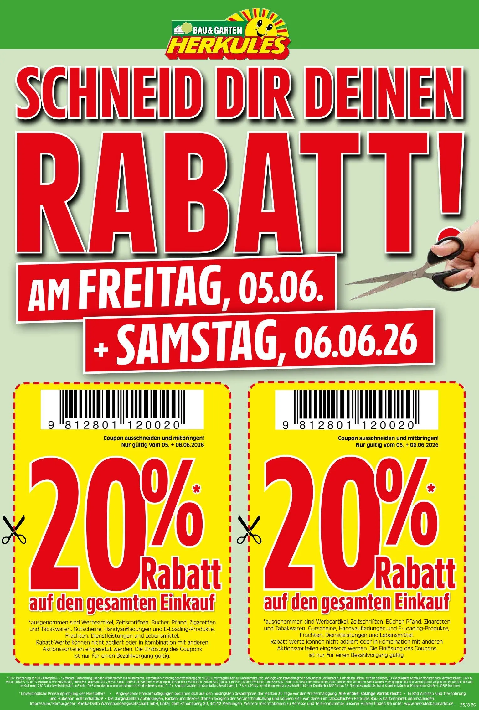 Herkules Baumarkt Angebote von 1. Juni bis 6. Juni 2026 - Prospekt seite 8