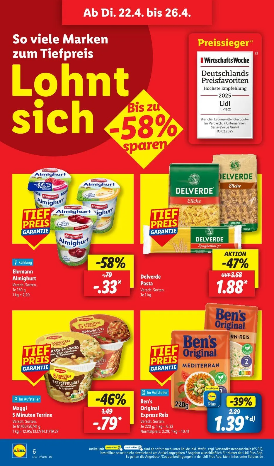 Lidl Angebote von 22. April bis 26. April 2025 - Prospekt seite 8