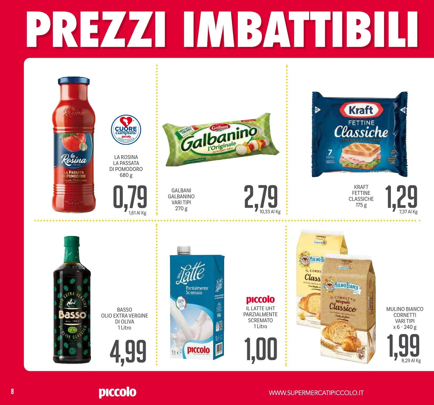 }Volantini Piccolo da 27 dicembre a 8 gennaio di 2026 - Pagina del volantino 8