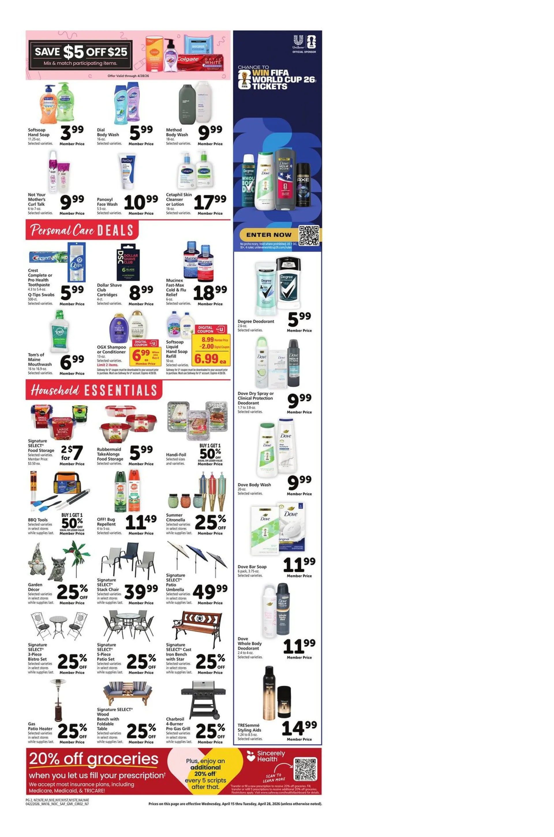 Safeway Sales from April 22 to April 28 2026 - flyer page 8