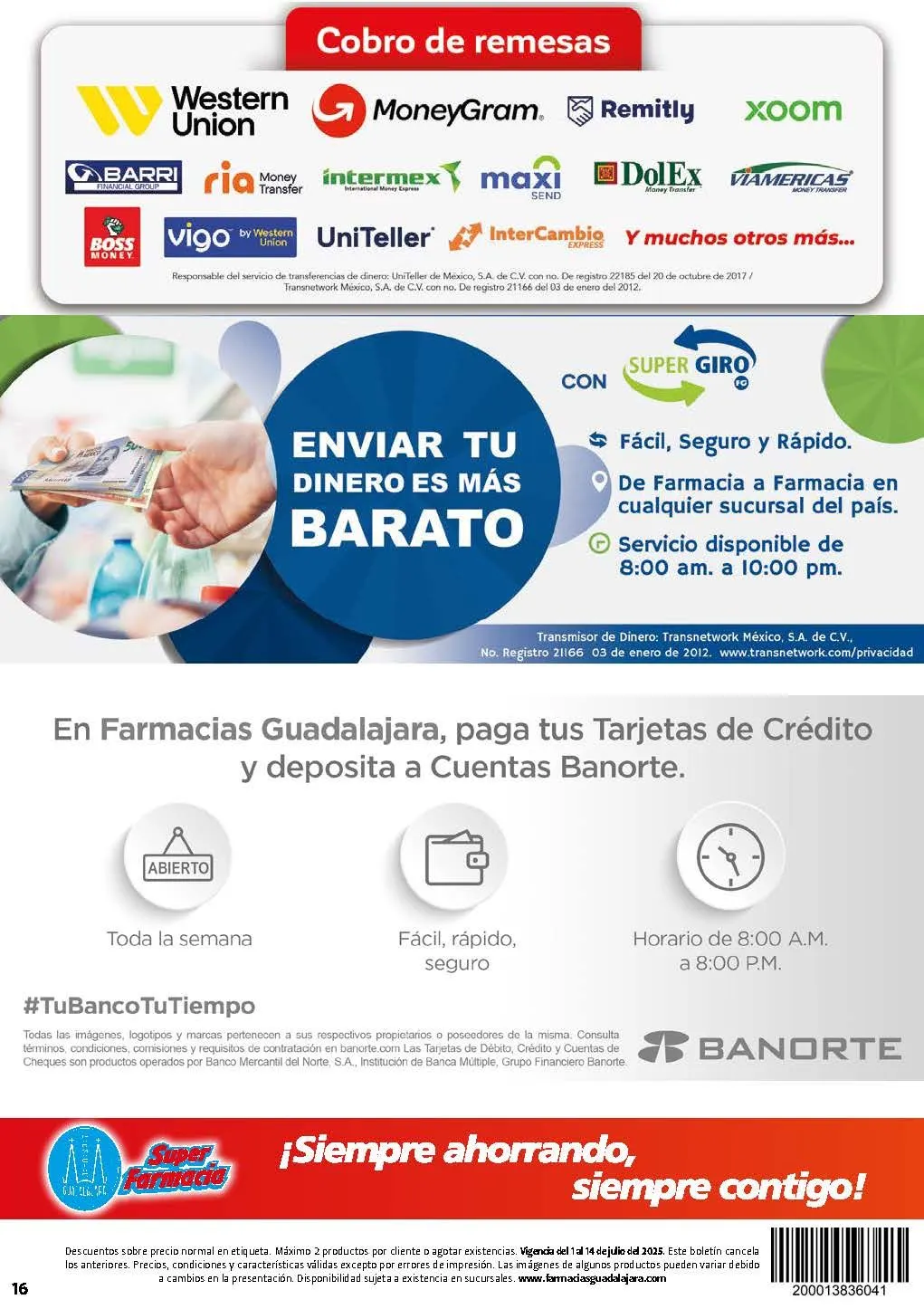Catálogo de Farmacia Guadalajara Ofertas 1 de julio al 14 de julio 2025 - Pagina 8