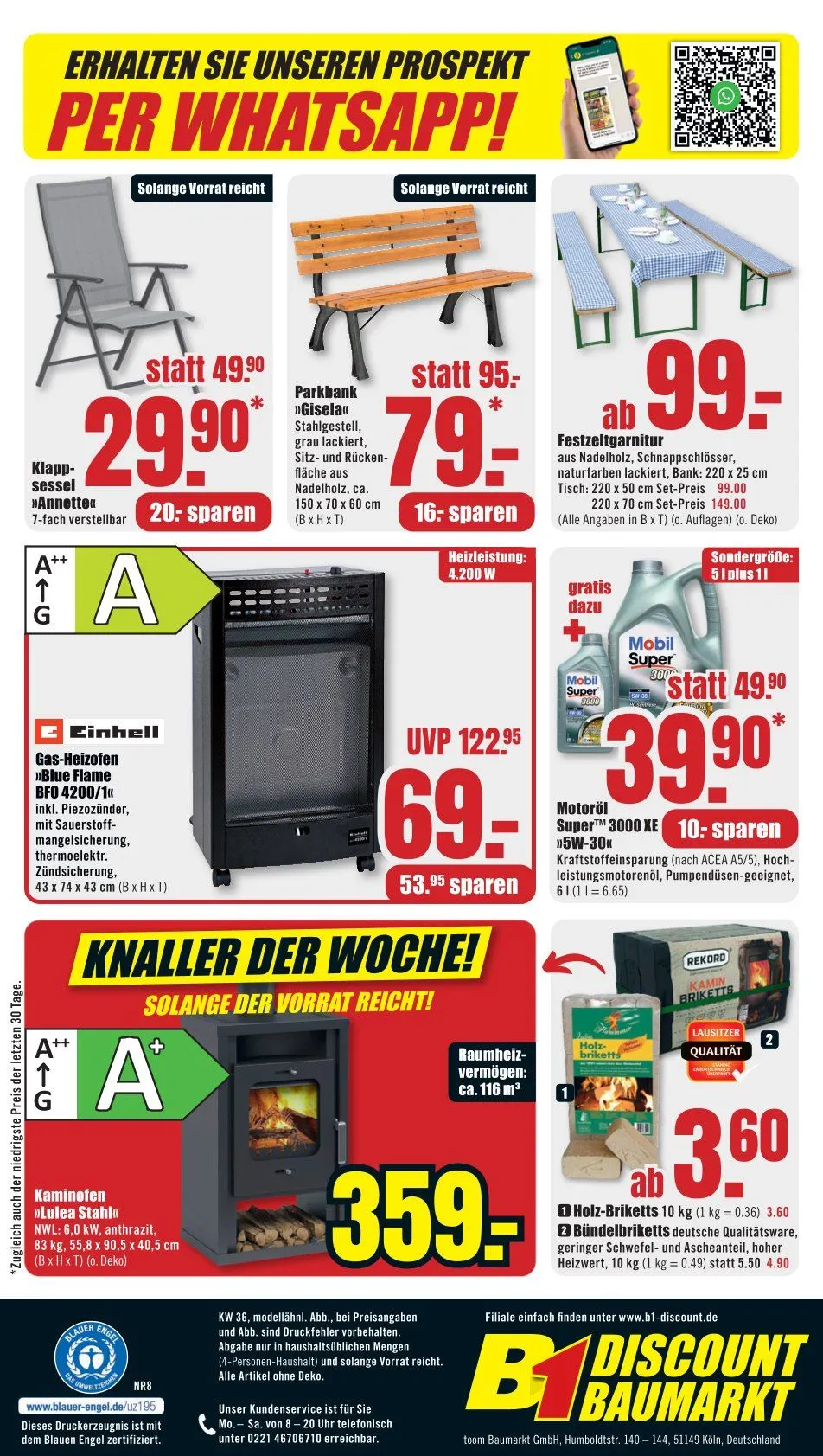 B1 Discount Baumarkt Prospekte von 30. August bis 9. September 2025 - Prospekt seite 8