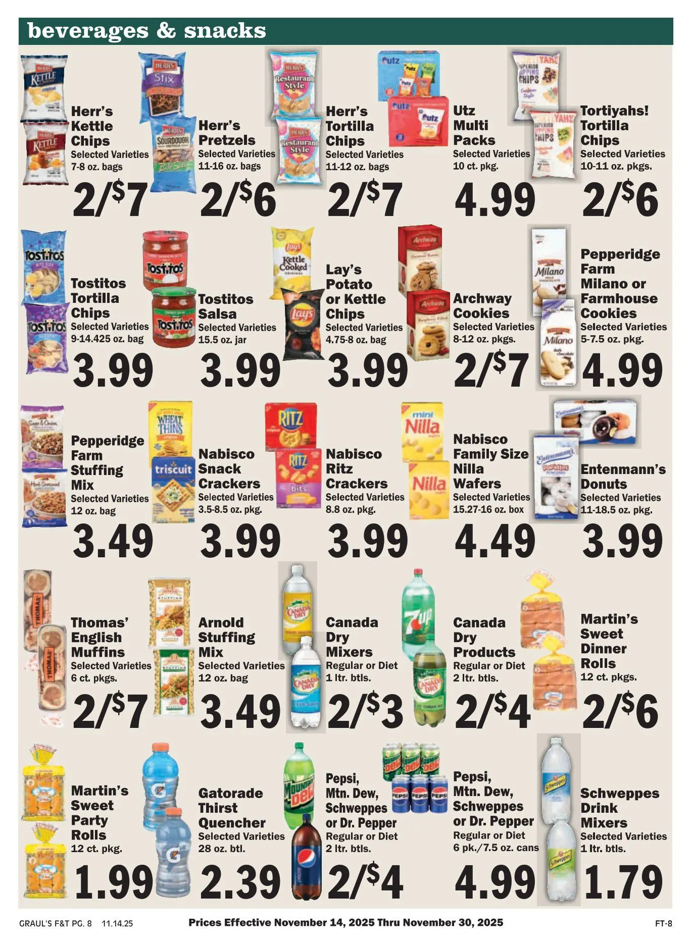 Weekly promotion Graul's Market Sales spanning from November 14 to November 30 2025 - Page 8 for Catalogue 365