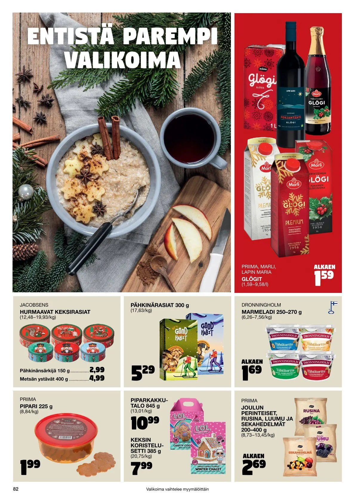  Tokmanni Tarjoukset voimassa alkaen 28. marraskuuta - 24. joulukuuta 2025 - Tarjouslehti sivu 82
