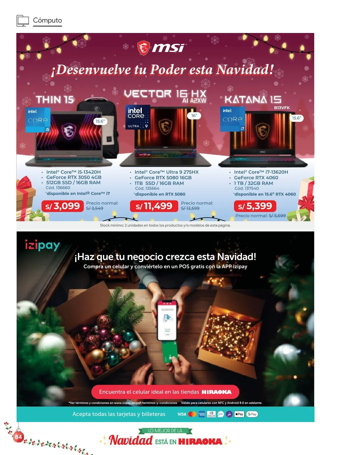 Catalogo de Hiraoka Ofertas 9 de diciembre al 31 de diciembre 2025 - Pag 84