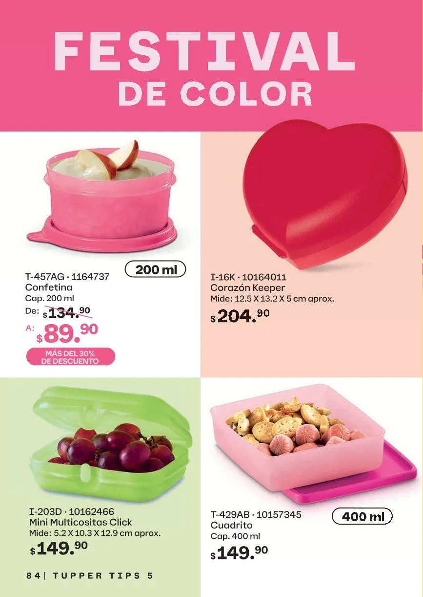 Catálogo de Tupperware Ofertas 17 de abril al 20 de mayo 2026 - Pagina 84