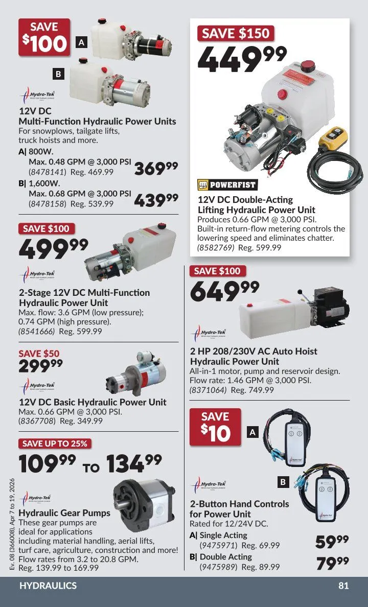 Princess Auto Sales from April 7 to April 19 2026 - flyer page 89