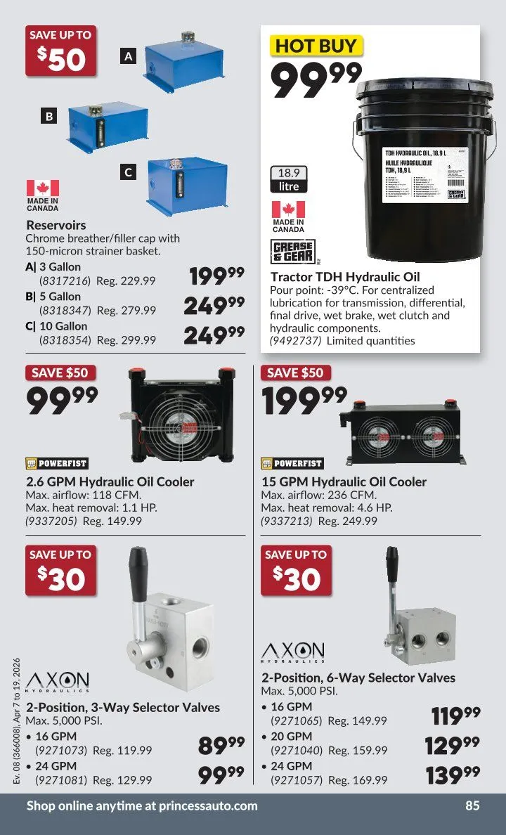 Princess Auto Sales from April 7 to April 19 2026 - flyer page 93