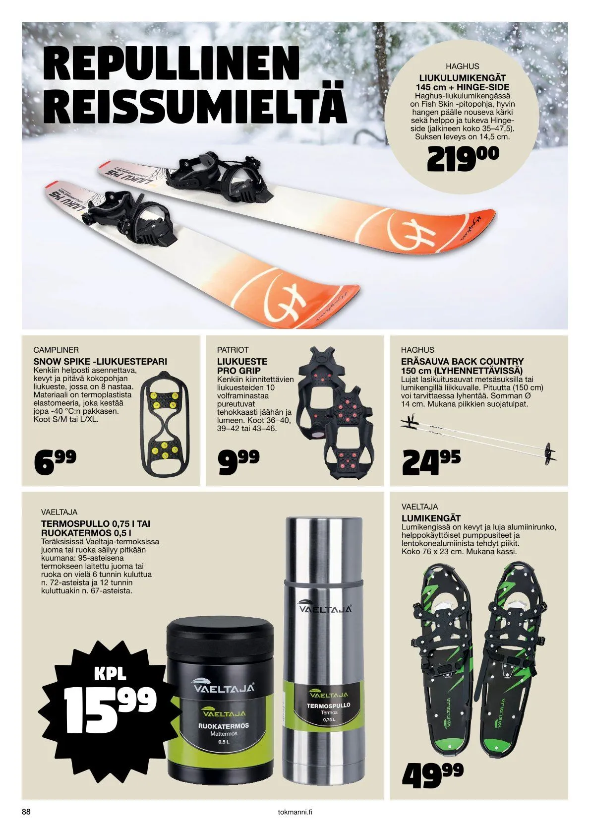  Tokmanni Tarjoukset voimassa alkaen 28. marraskuuta - 24. joulukuuta 2025 - Tarjouslehti sivu 88