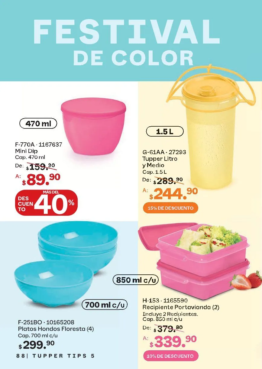 Catálogo de Tupperware Ofertas 17 de abril al 20 de mayo 2026 - Pagina 88