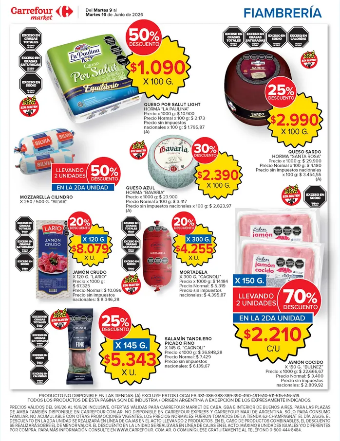 Ofertas de  Ofertas Carrefour Market  9 de junio al 16 de junio 2026 - Página 9 del catálogo