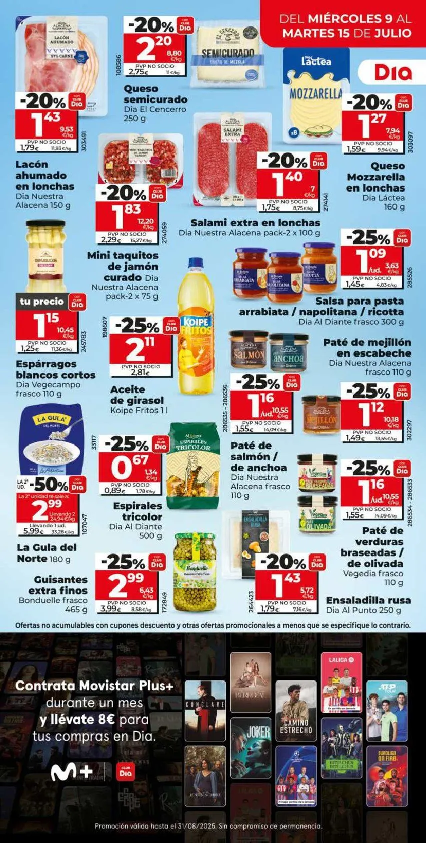 Catálogo de Dia Últimas ofertas 9 de julio al 15 de julio 2025 - Página 9