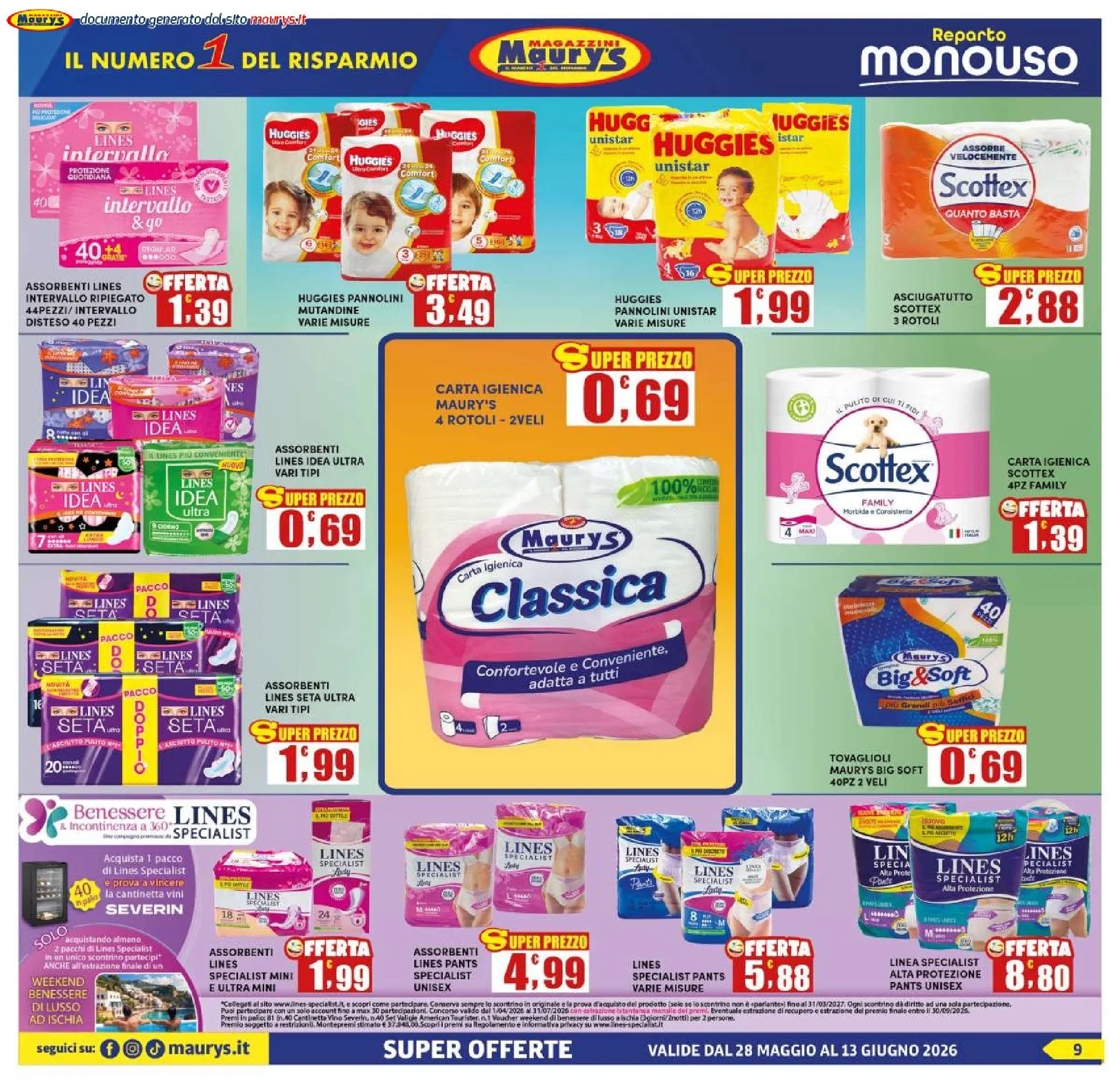 Maury's Volantino da 28 maggio a 13 giugno di 2026 - Pagina del volantino 9
