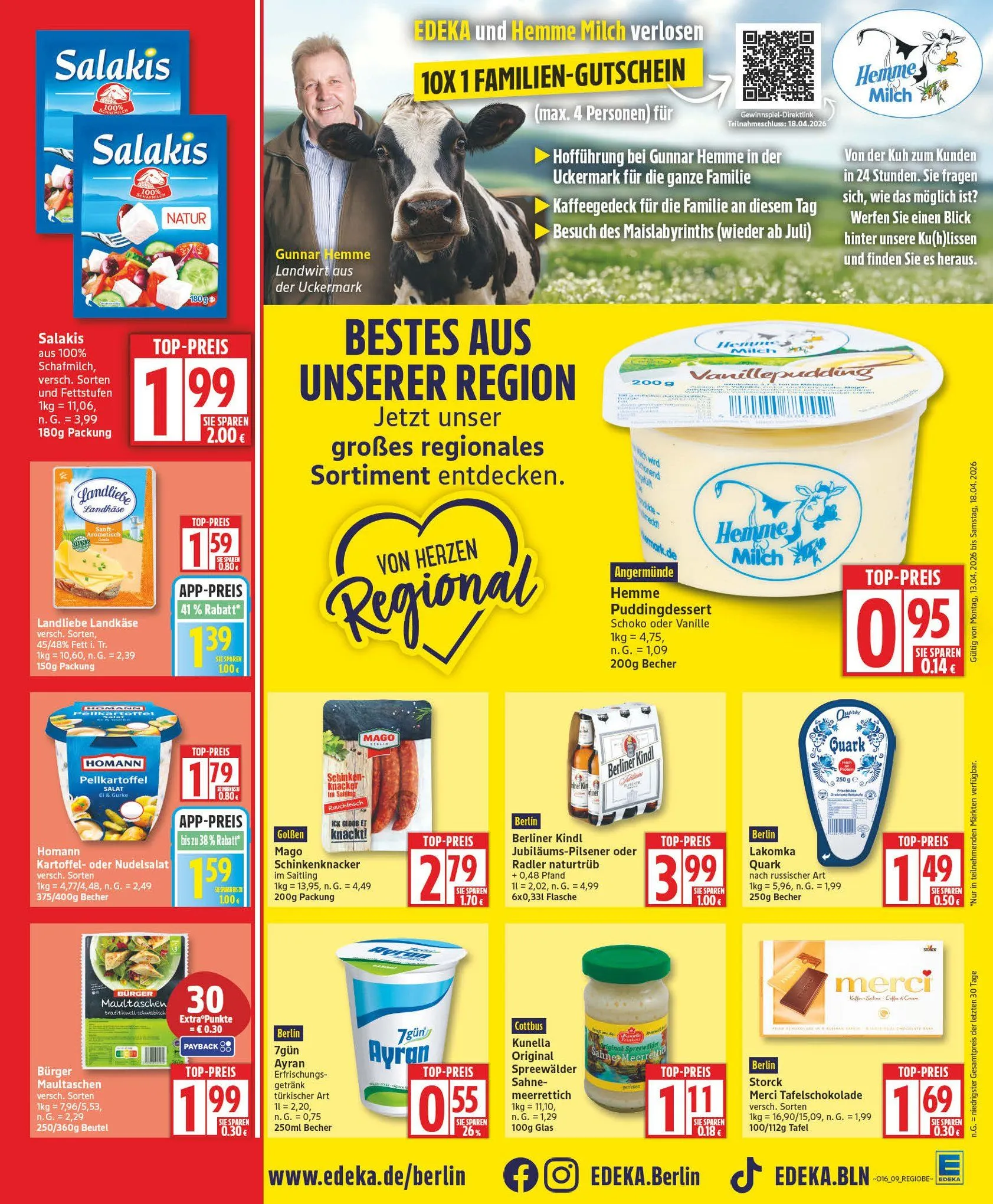 Edeka Prospekte von 13. April bis 18. April 2026 - Prospekt seite 9
