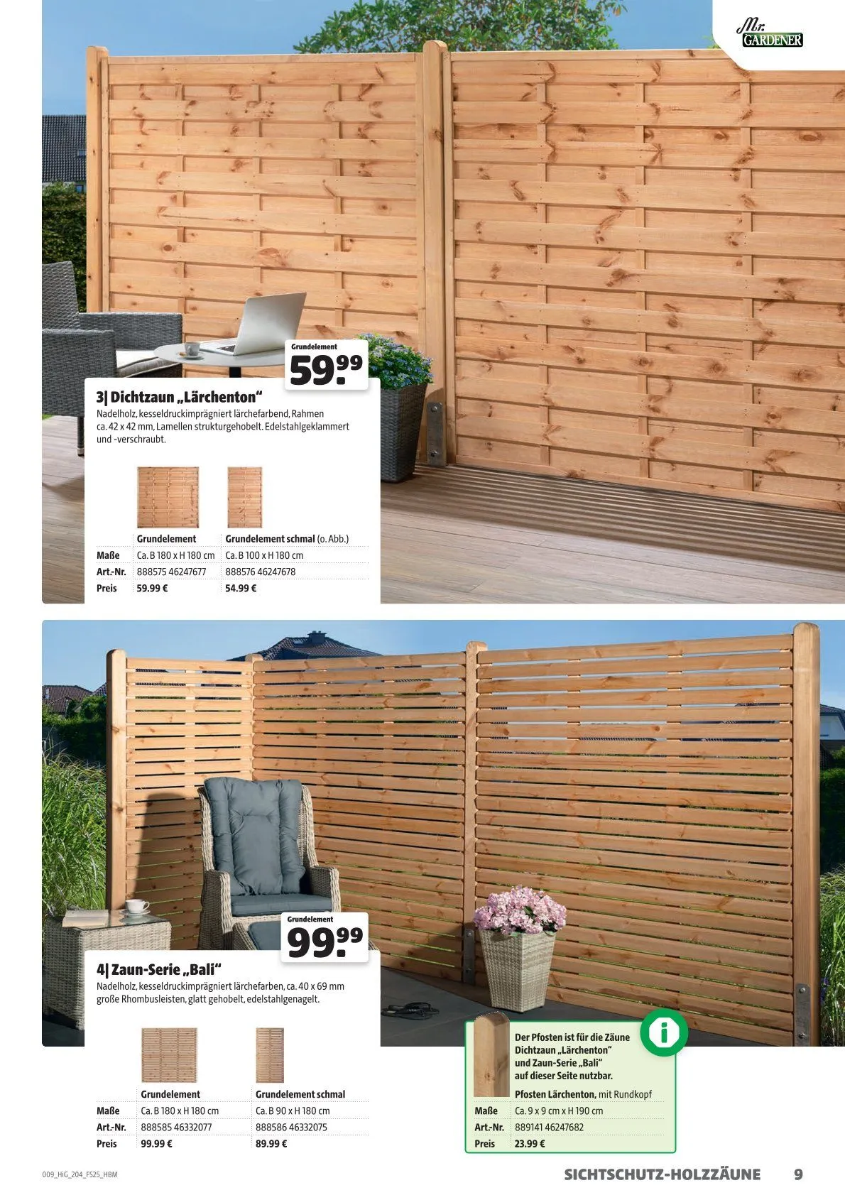 Hagebau Prospekt von 21. Mai bis 31. Dezember 2025 - Prospekt seite 9