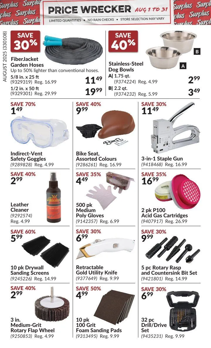 Flyer from August 1 to August 31 2025 - flyer page 9