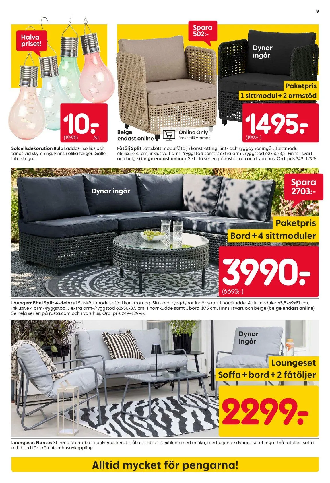  Rusta Erbjudanden från 25 maj till 30 maj 2026 - Reklamblad sidor 9