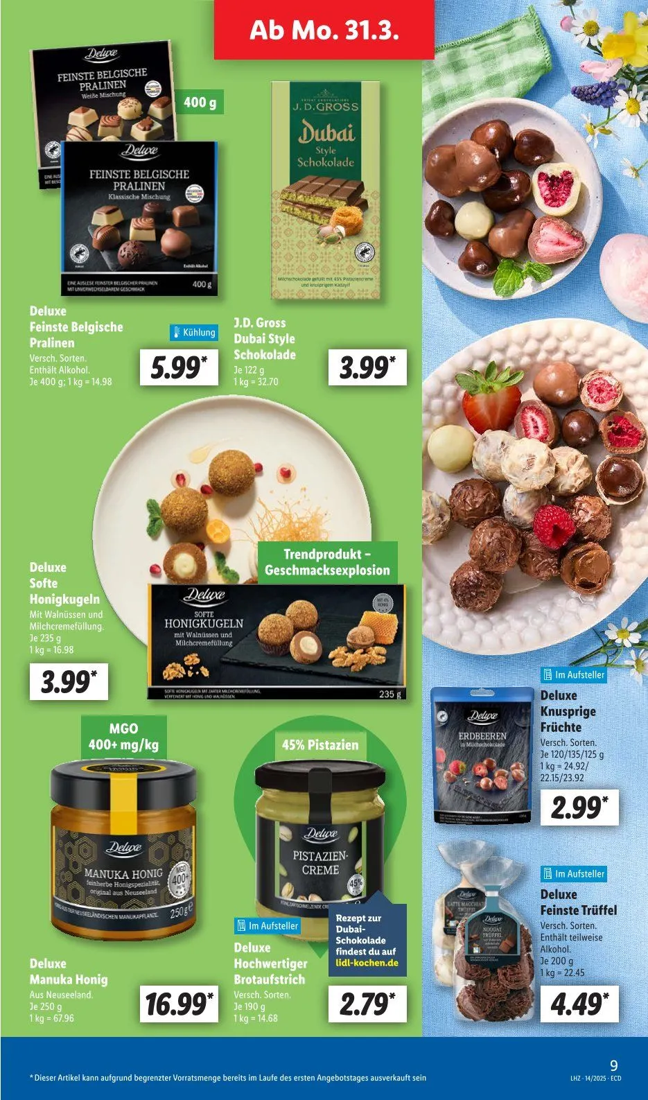 Lidl Prospekt von 31. März bis 15. April 2025 - Prospekt seite 9