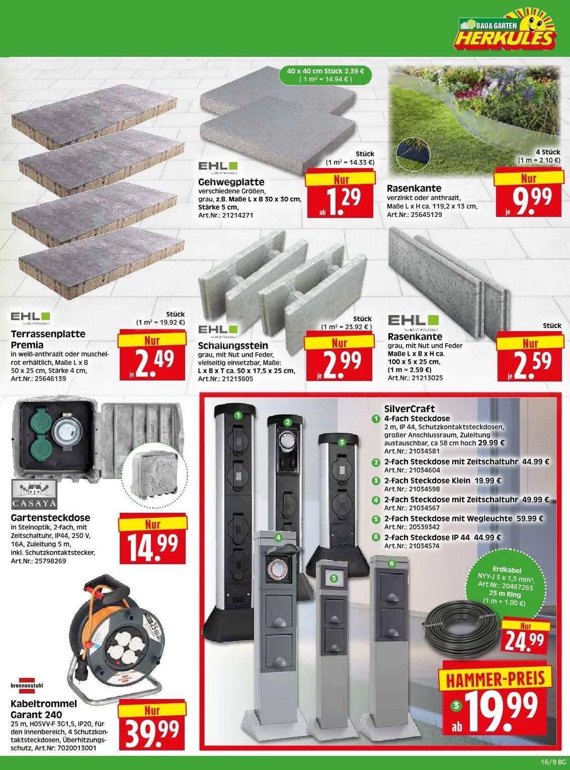 Herkules Baumarkt Prospekte von 13. April bis 18. April 2026 - Prospekt seite 9