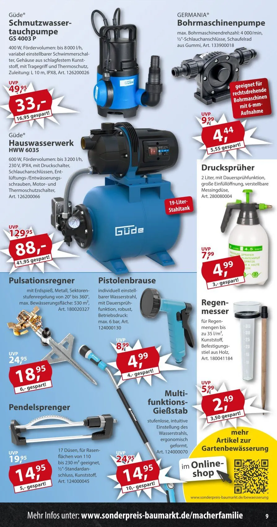 Sonderpreis-Baumarkt Angebote von 9. Mai bis 15. Mai 2026 - Prospekt seite 9
