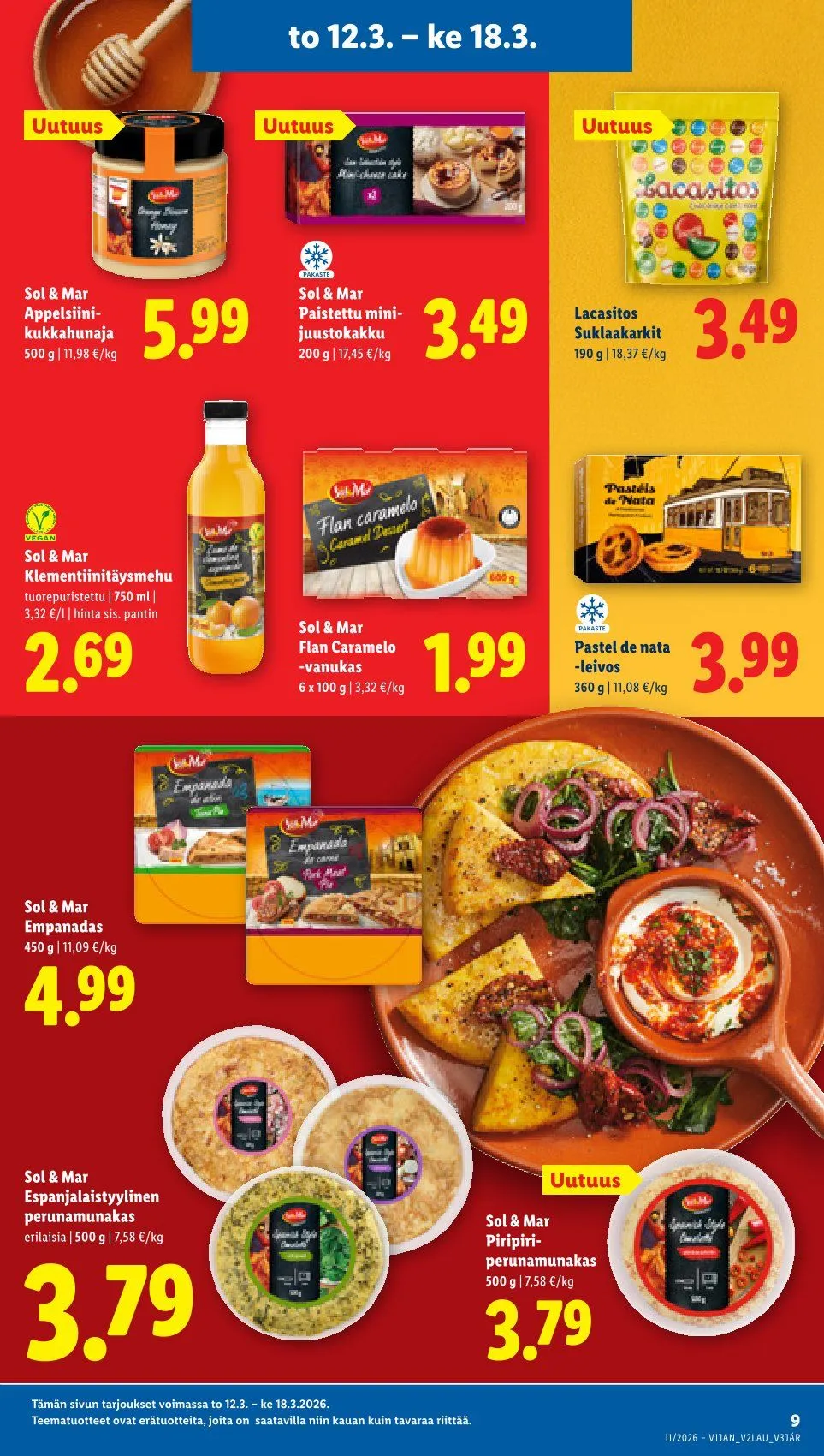  Kaupan Lidl uusimmat tarjoukset voimassa alkaen 12. maaliskuuta - 18. maaliskuuta 2026 - Tarjouslehti sivu 9
