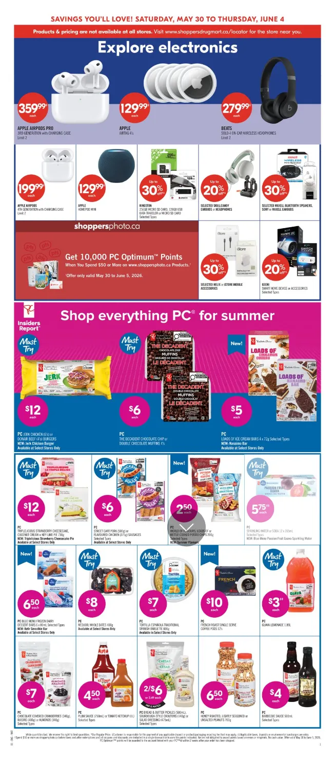 Shoppers Drug Mart Sales from May 30 to June 4 2026 - flyer page 9