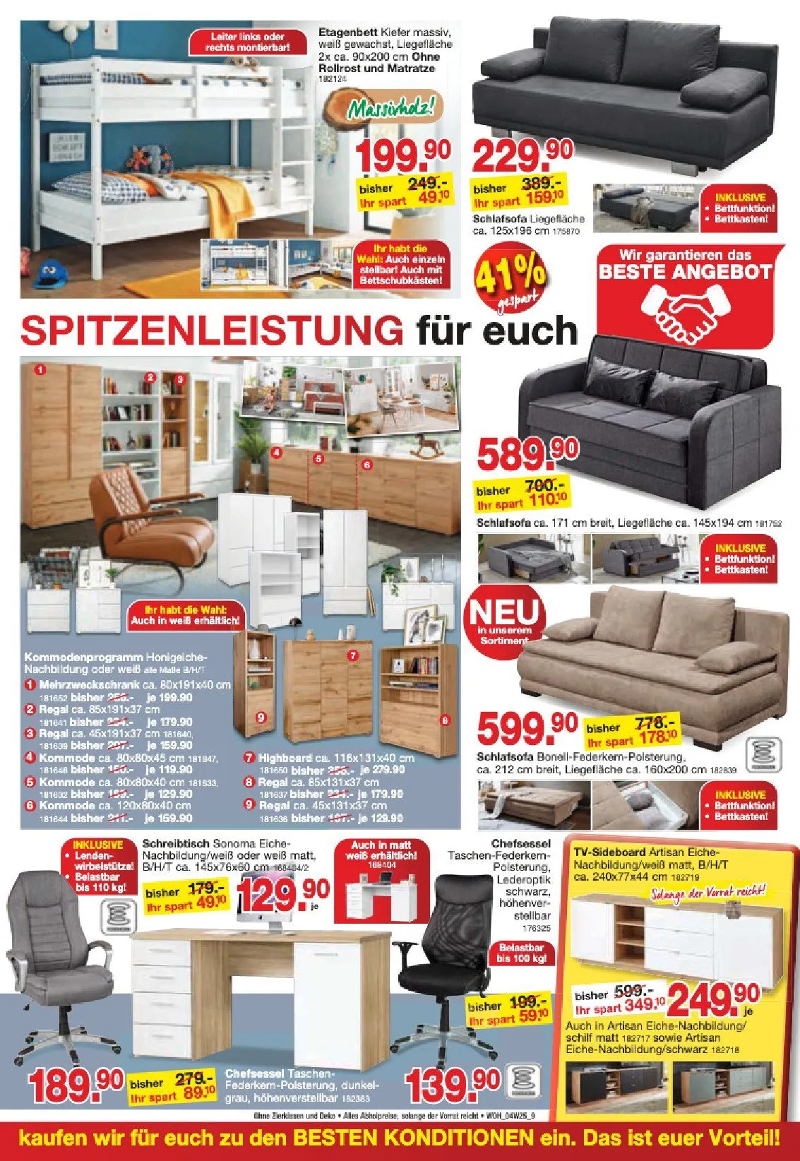 Wohnorama Angebote von 1. April bis 25. April 2025 - Prospekt seite 9