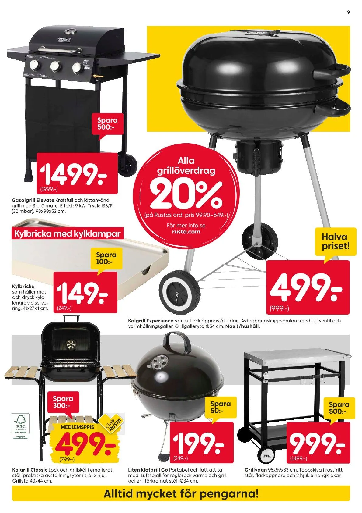  Rusta erbjudanden från 11 maj till 17 maj 2026 - Reklamblad sidor 9