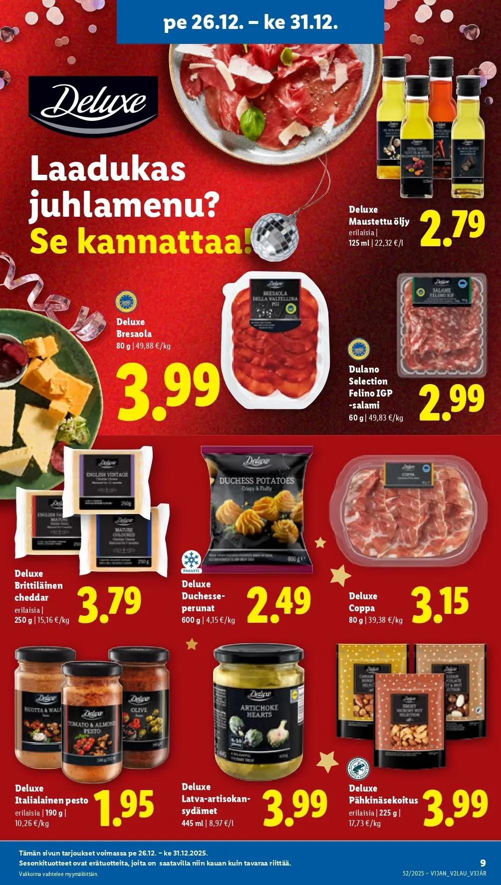 Kaupan Lidl tarjoukset voimassa alkaen 26. joulukuuta - 28. joulukuuta 2025 - Tarjouslehti sivu 9