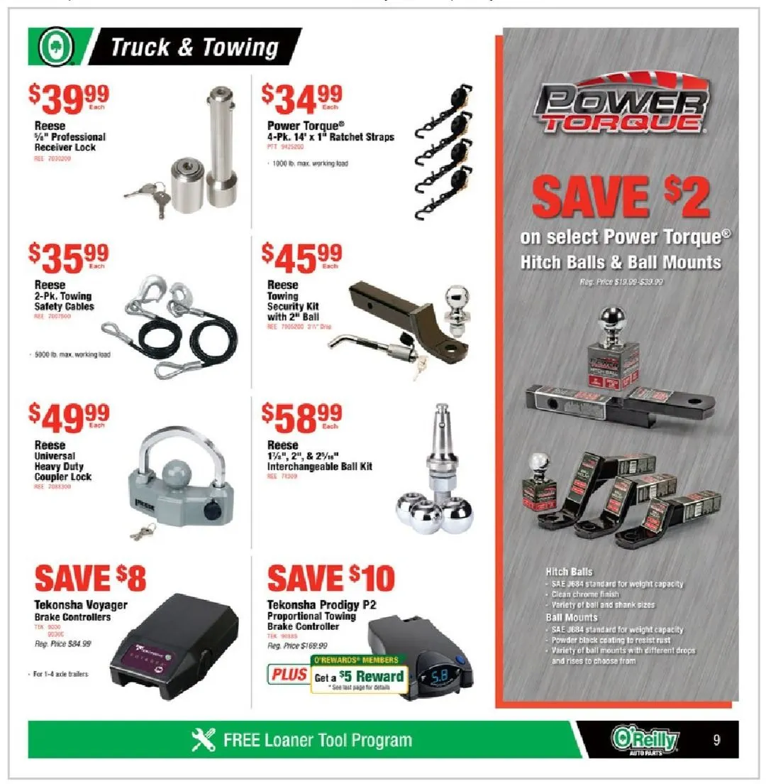 Weekly ad O'Reilly Auto Parts Deals from February 26 to March 25 2025 - Page 9