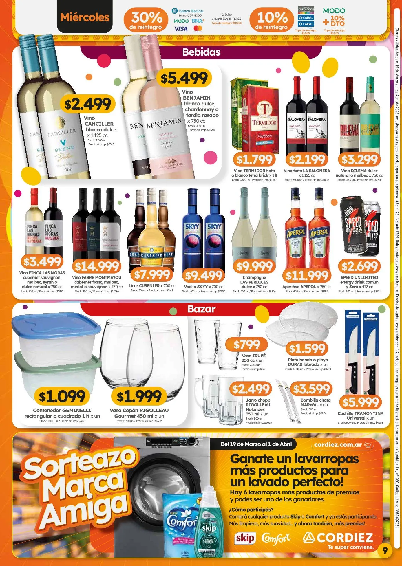 Ofertas de Ofertas Cordiez  19 de marzo al 1 de abril 2026 - Página 9 del catálogo