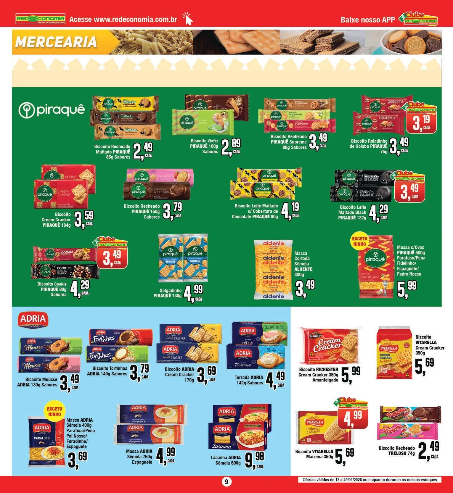 Encarte de Folhetos Redeconomia 16 de janeiro até 20 de janeiro 2026 - Pagina 9