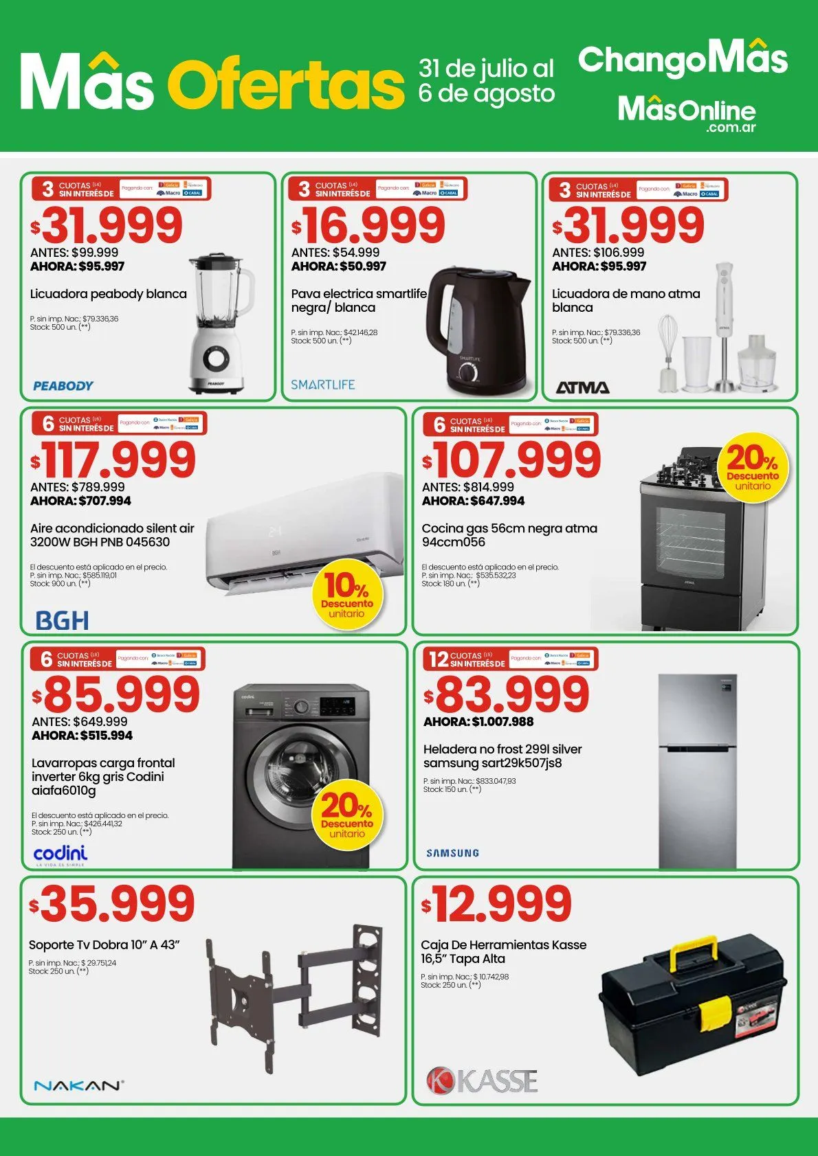 Ofertas de Ofertas Changomas  31 de julio al 6 de agosto 2025 - Página 9 del catálogo
