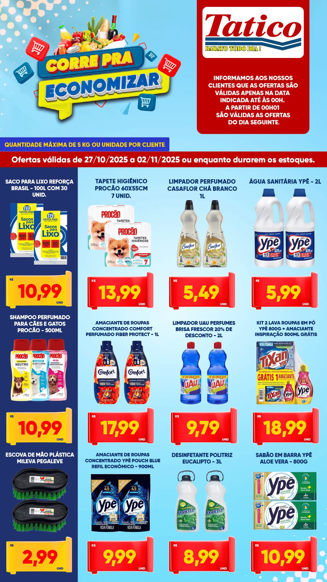 Encarte de  Folhetos Tatico 27 de outubro até 2 de novembro 2025 - Pagina 9