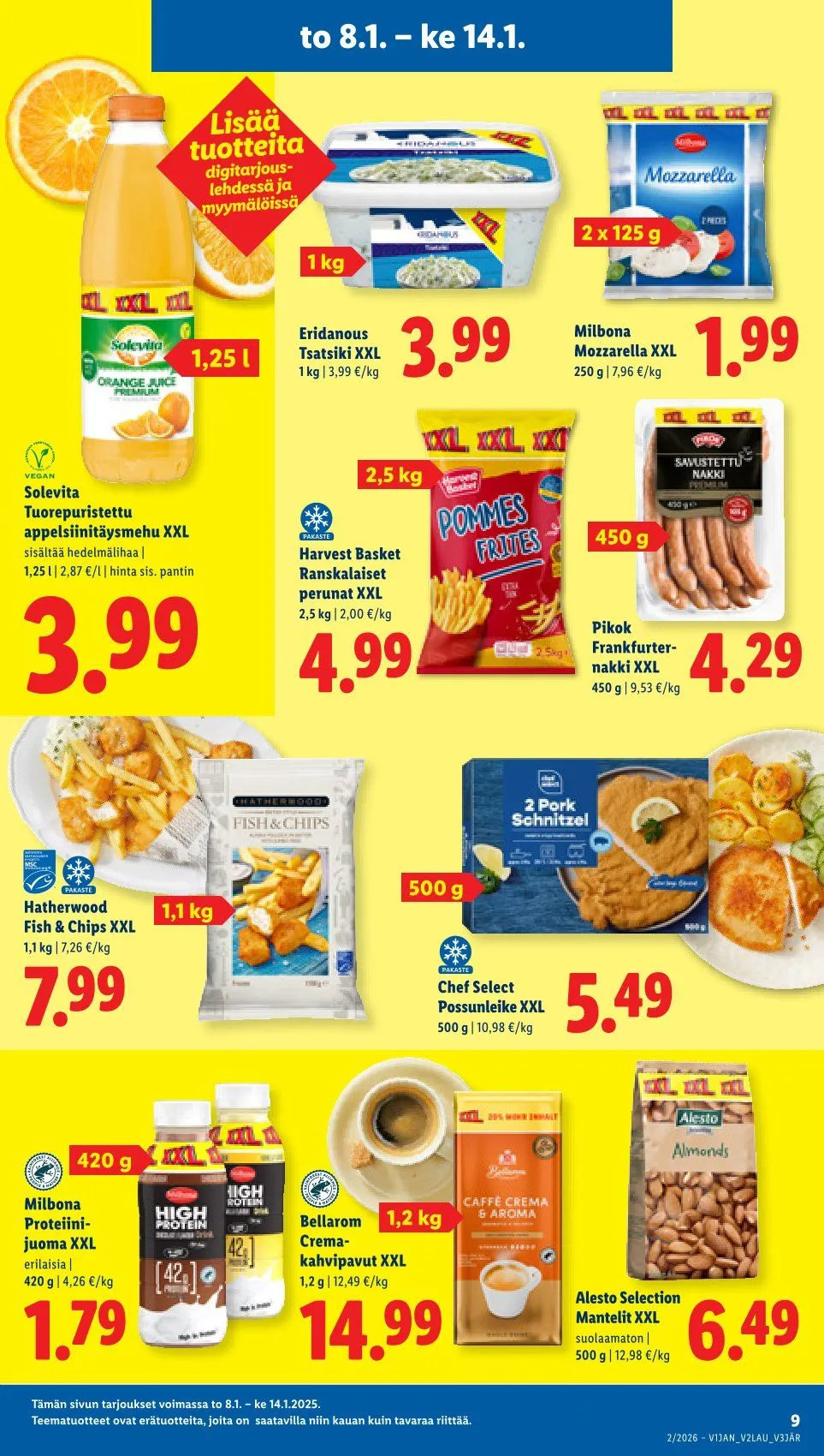 Kaupan Lidl tarjoukset voimassa alkaen 8. tammikuuta - 11. tammikuuta 2026 - Tarjouslehti sivu 9