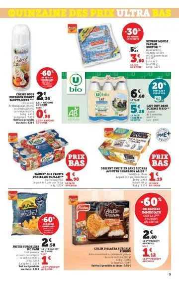 Promos de Super U du 11 mars au 23 mars 2025 - Catalogue page 9