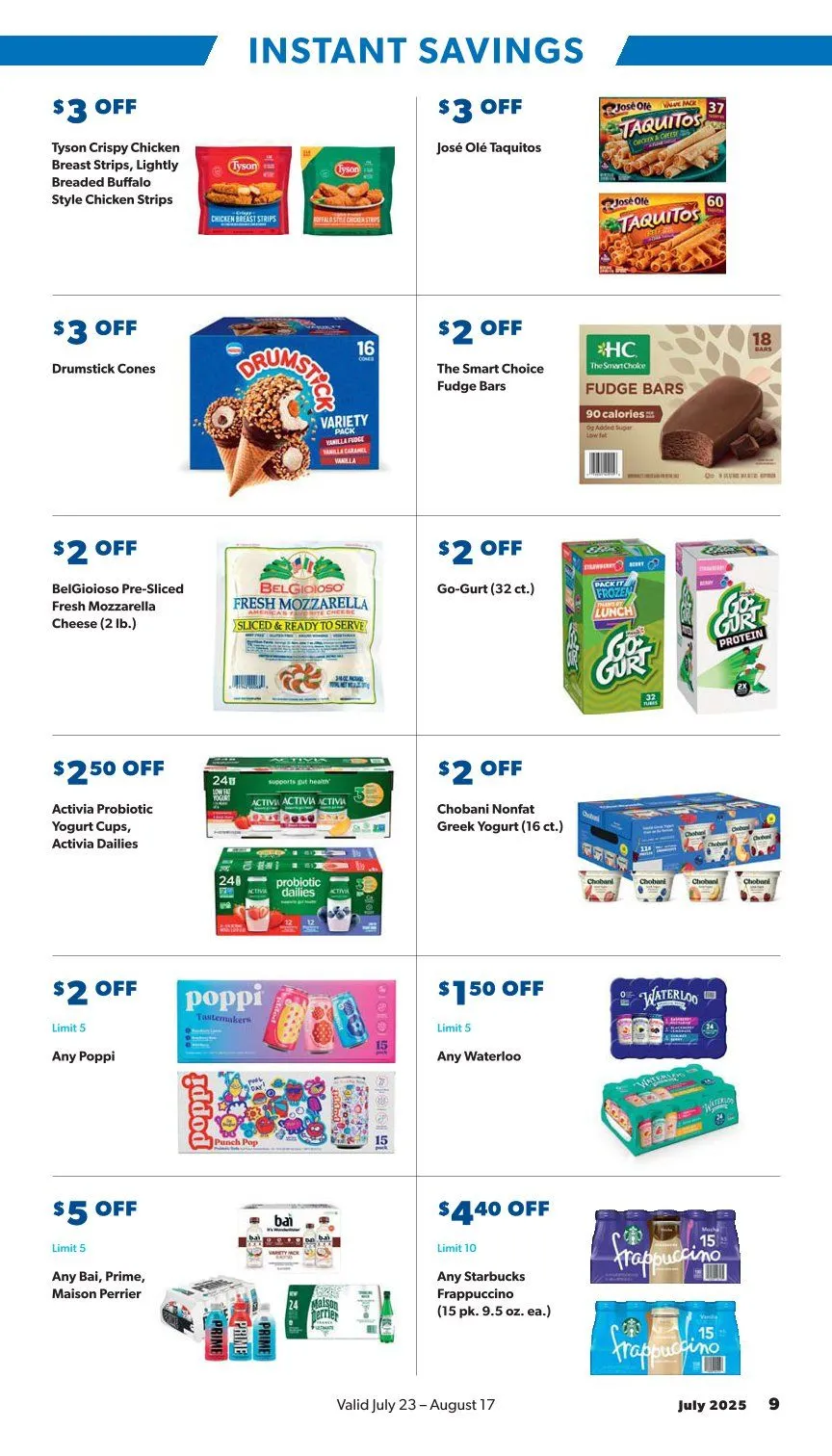 Weekly ad Sam's Club Sales from July 23 to August 17 2025 - Page 9