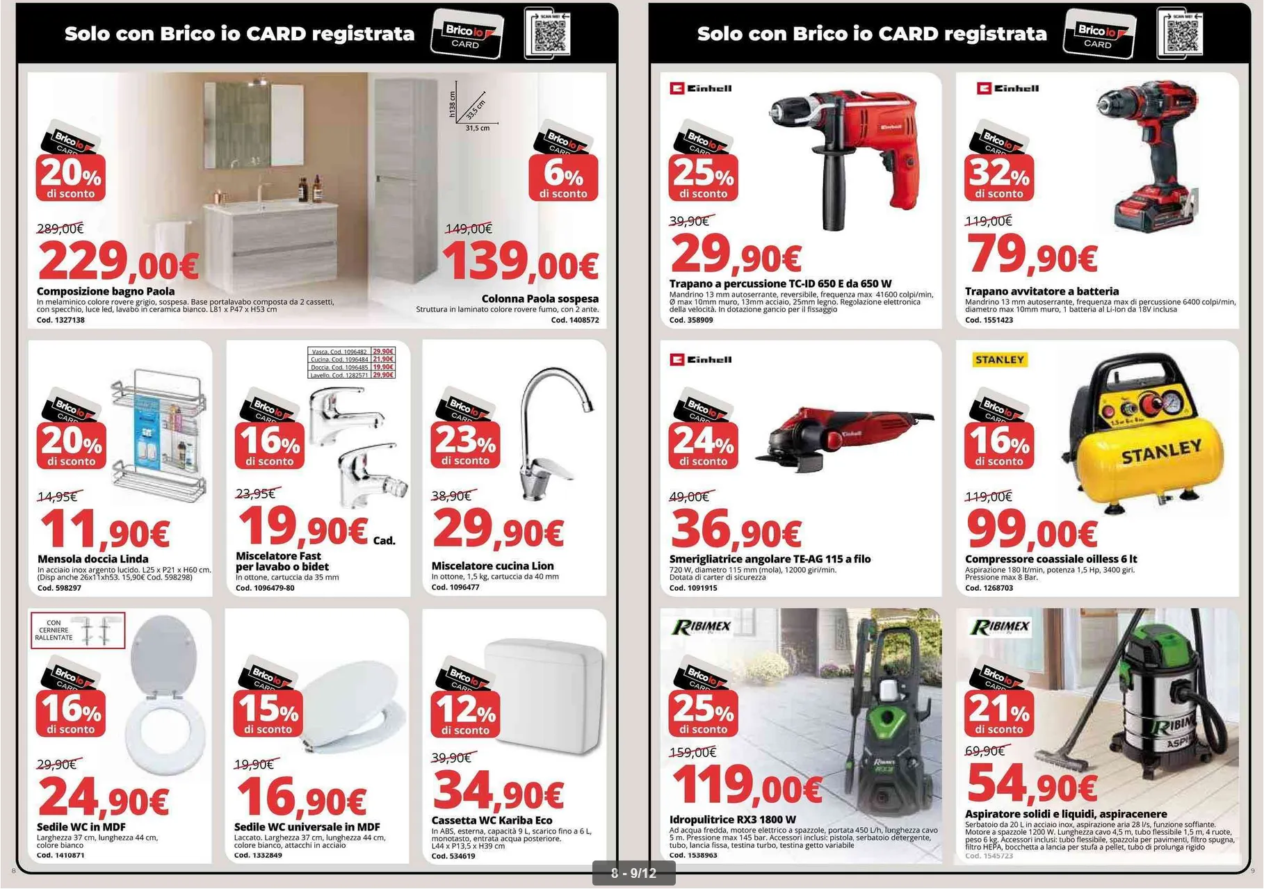  Volantini Brico io da 5 marzo a 22 marzo di 2026 - Pagina del volantino 9