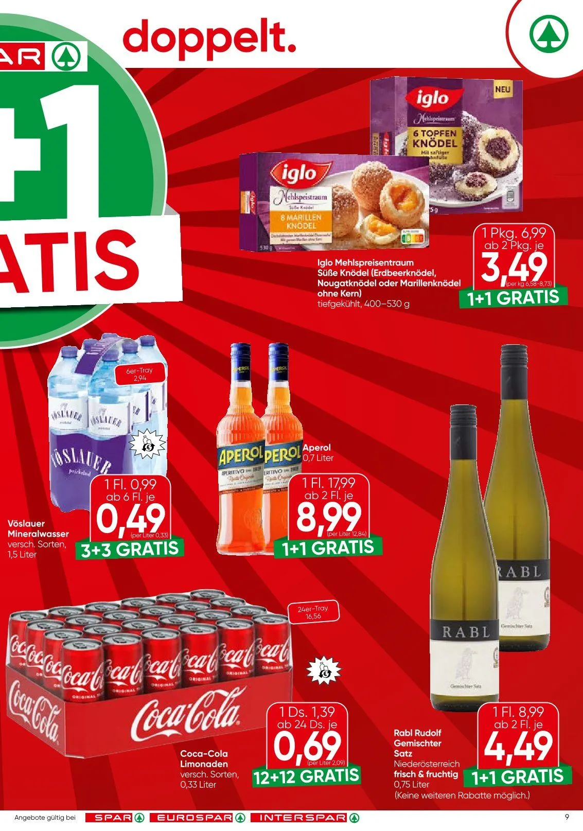 SPAR Prospekte  von 13. Mai bis 20. Mai 2026 - Flugblätt seite  9