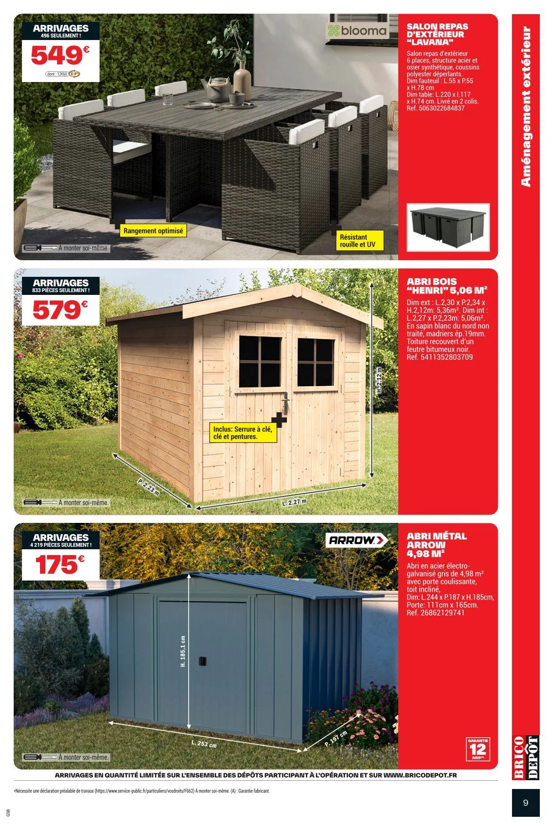 Catalogues Brico Dépôt du 22 mai au 7 juin 2026 - Catalogue page 9
