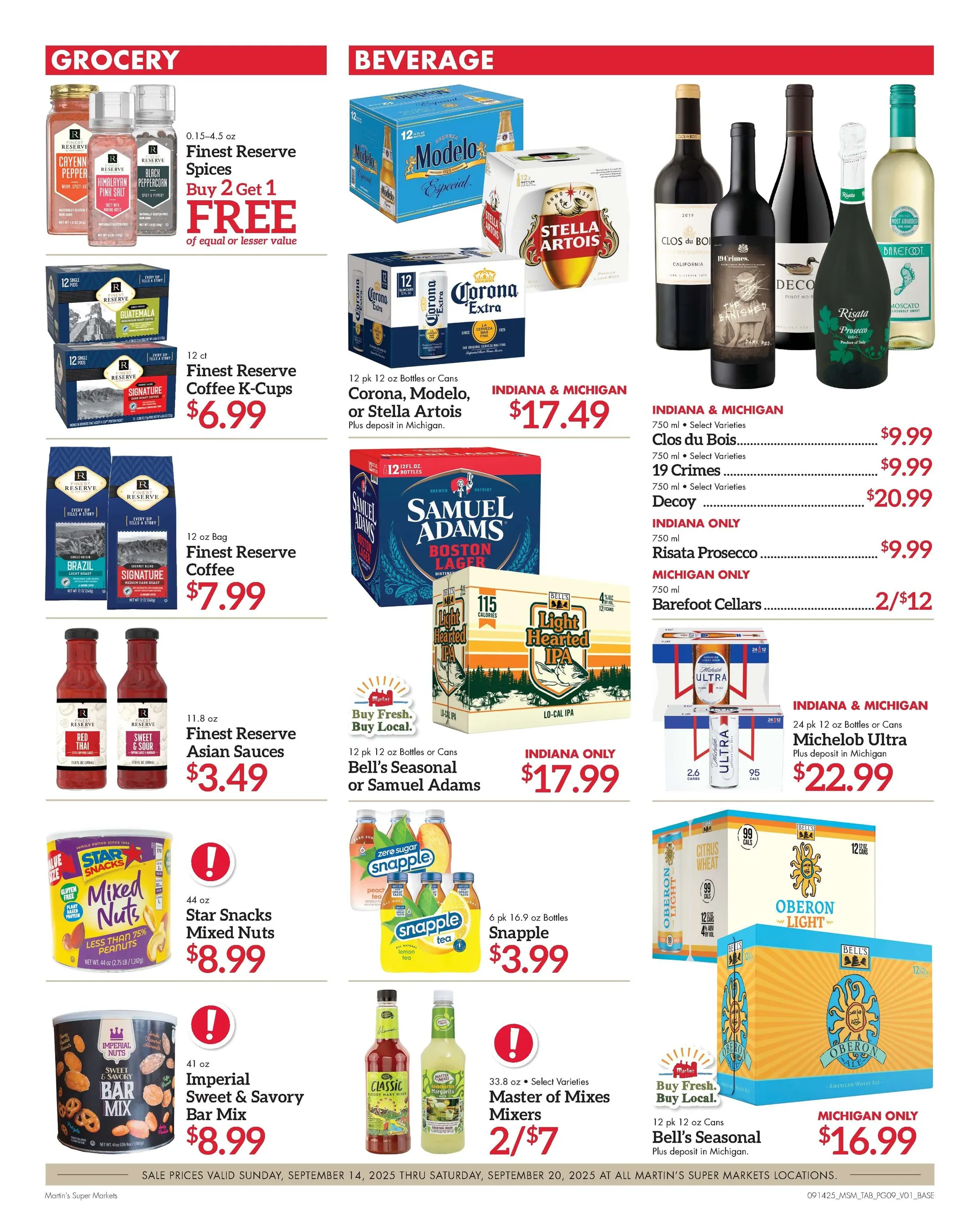 Weekly promotion Martin’s Sales spanning from September 14 to September 20 2025 - Page 9 for Catalogue 365