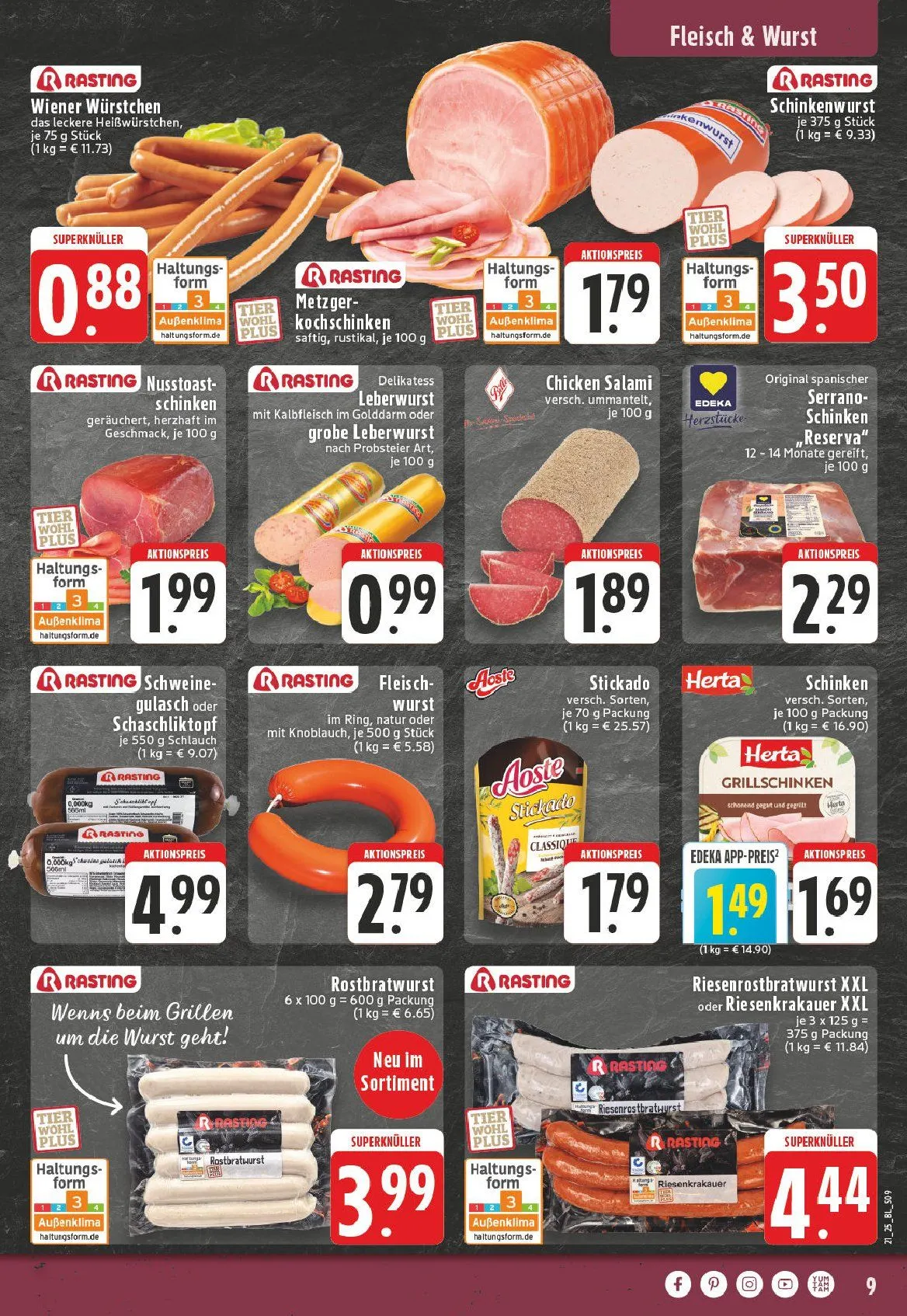 Edeka Prospekt von 19. Mai bis 24. Mai 2025 - Prospekt seite 9