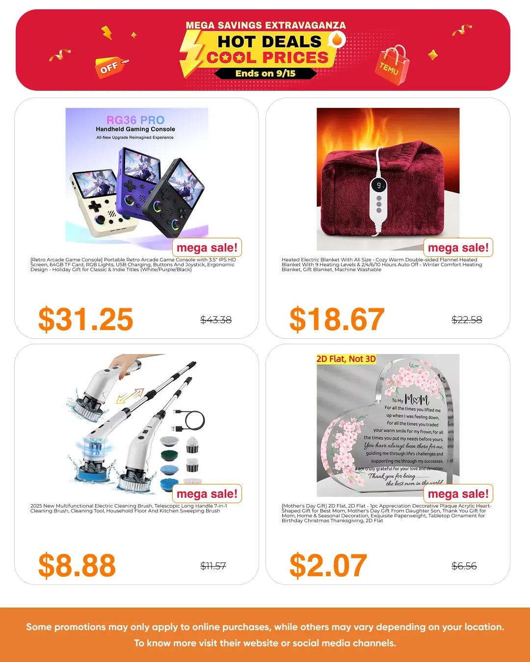 Weekly ad Temu Sales from December 18 to January 7 2026 - Page 9